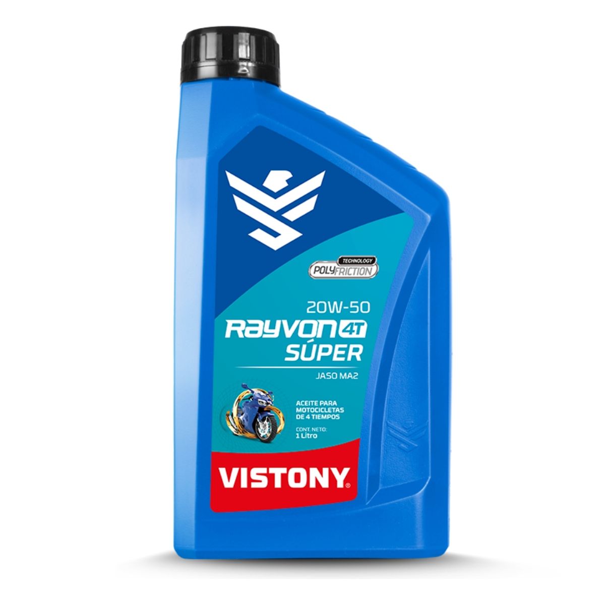 VISTONY - Aceite 20w50 4 Tiempo 1 Litro Vistony