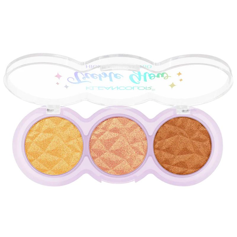 KLEANCOLOR - Paleta Trío de Iluminador Treble Glow Starstruck KleanColor