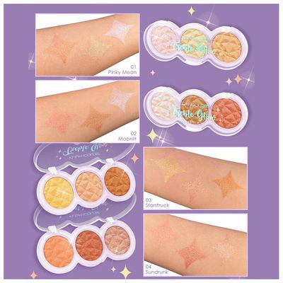 Imagen 2 del producto Paleta Trío de Iluminador Treble Glow Sundrunk