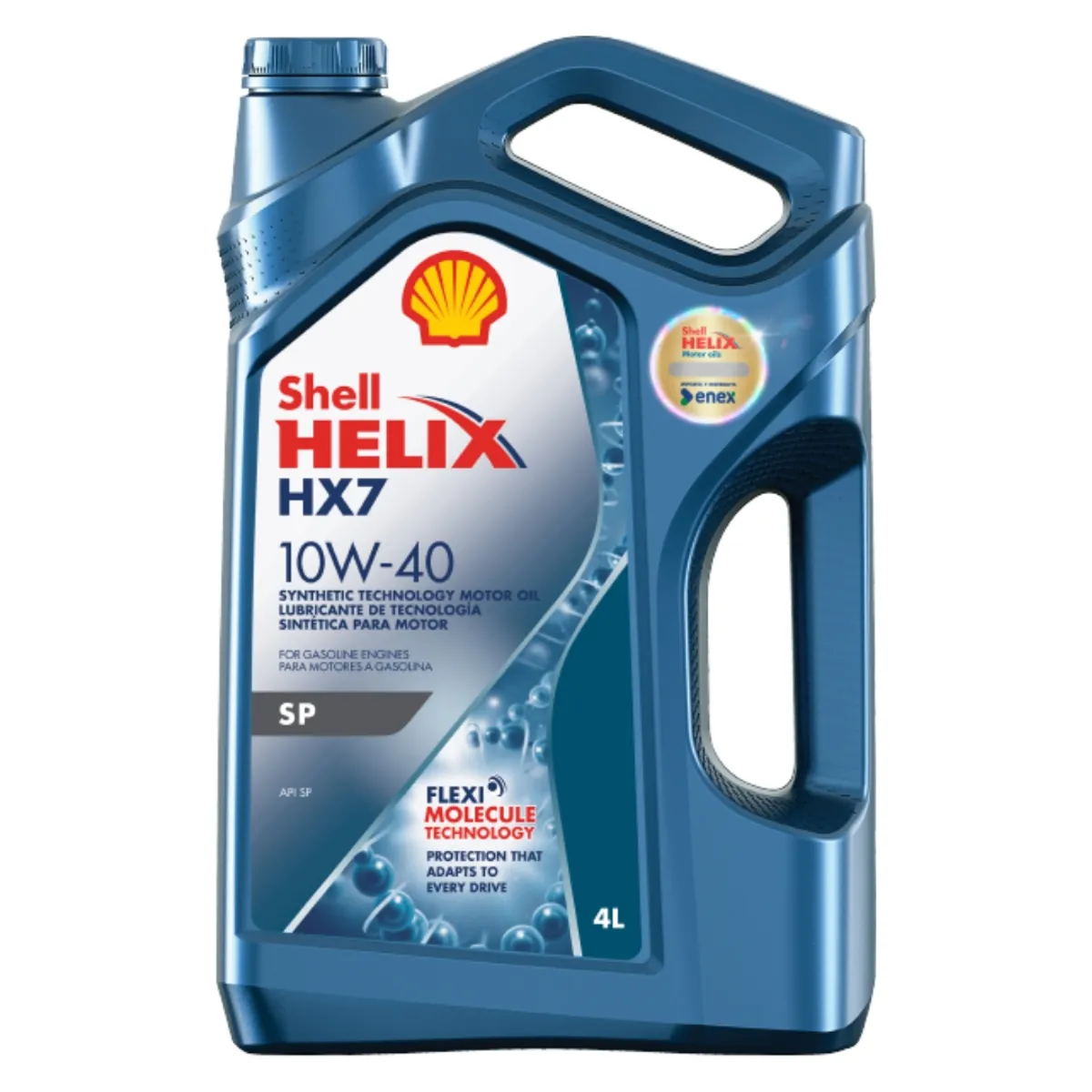 SHELL - Aceite 10w40 HX7 Shell Doble Sello 4 Litros
