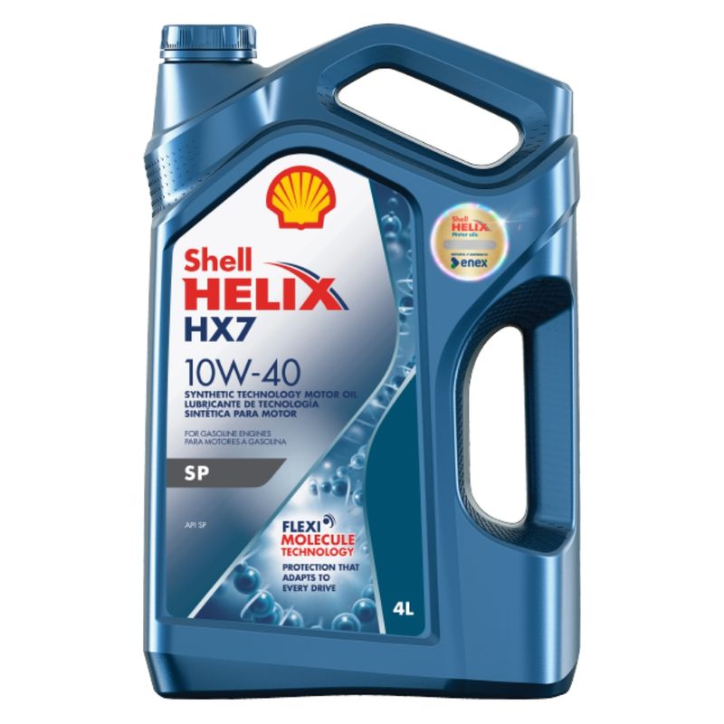 SHELL - Aceite 10w40 HX7 Shell Doble Sello 4 Litros