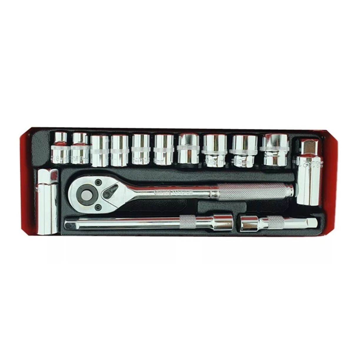 GENERICO - Kit Set Juego De Dados Chicharra Cuadrante 3/8 15 Piezas