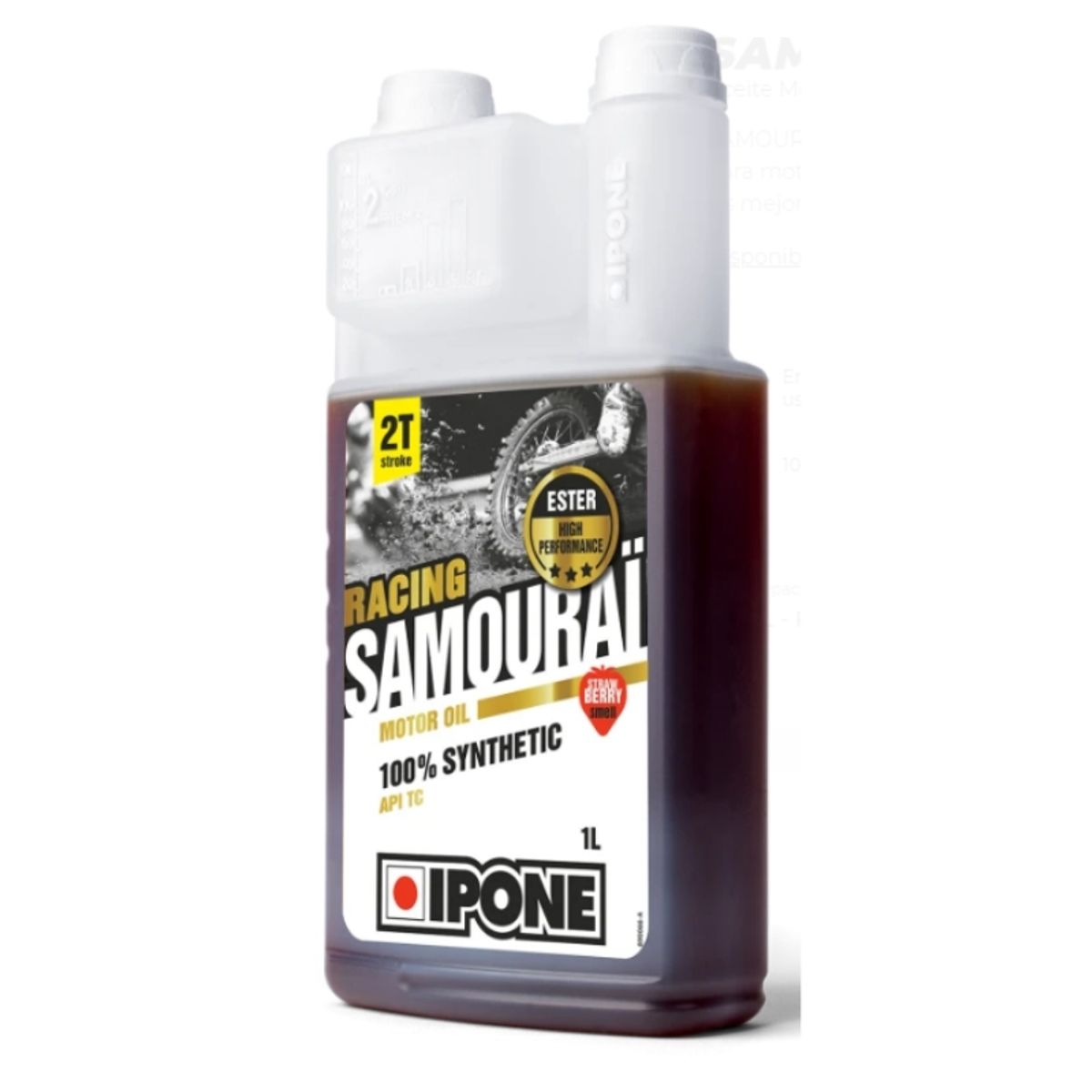 IPONE - Aceite Para Motor De Moto Ipone Samourai 2t Sintetico Fresa