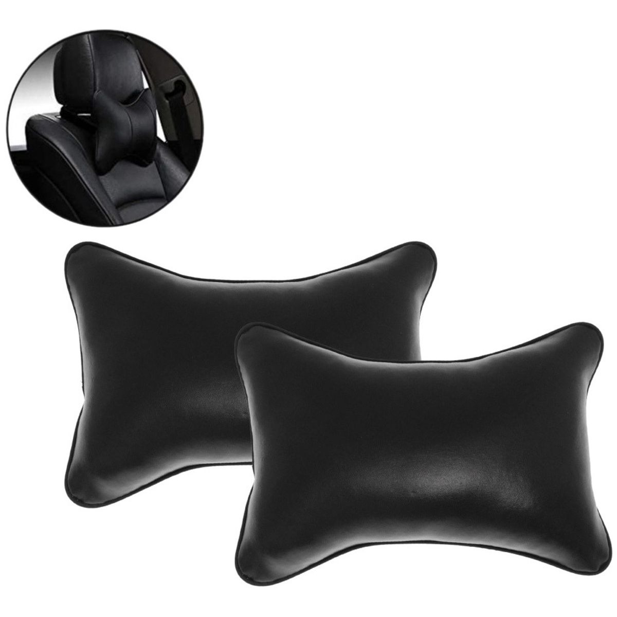 GENERICO - X2 Reposa Cabeza Cojín De Apoyo Cabeza Cuello Para Auto.