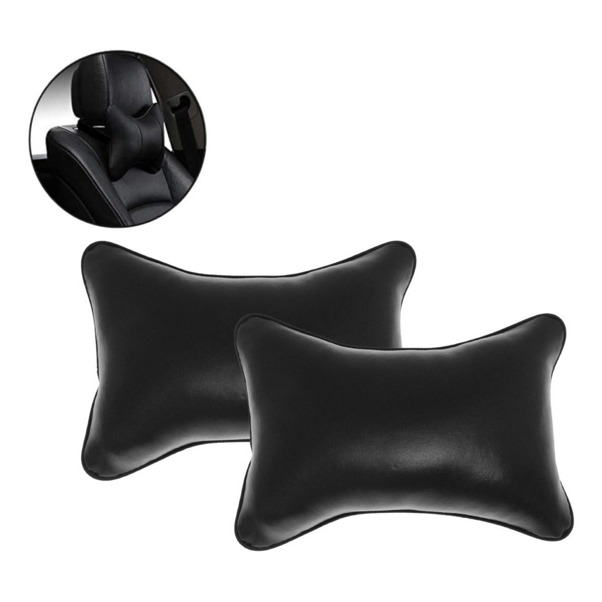 GENERICO - X2 Reposa Cabeza Cojín De Apoyo Cabeza Cuello Para Auto.