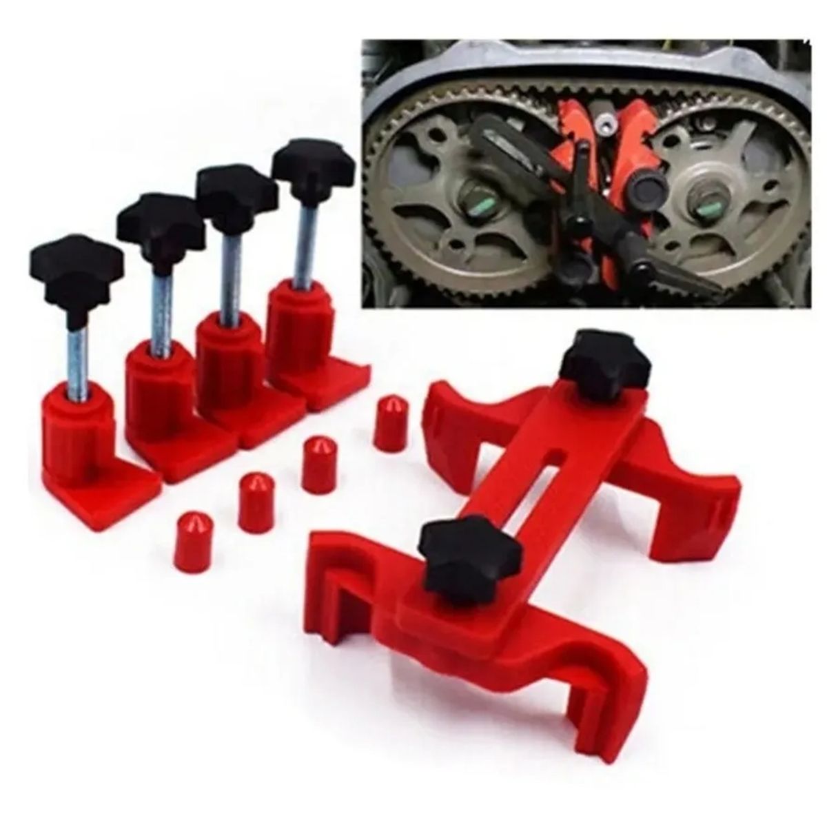 GENERICO - Trabador Puesta Punto Universal Doble Arbol De Leva 5 Piezas