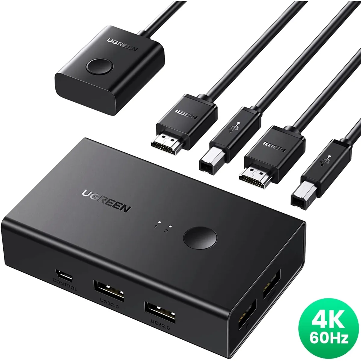 UGREEN - Conmutador Switch Interruptor Selector Kvm Hdmi Usb - Ugreen