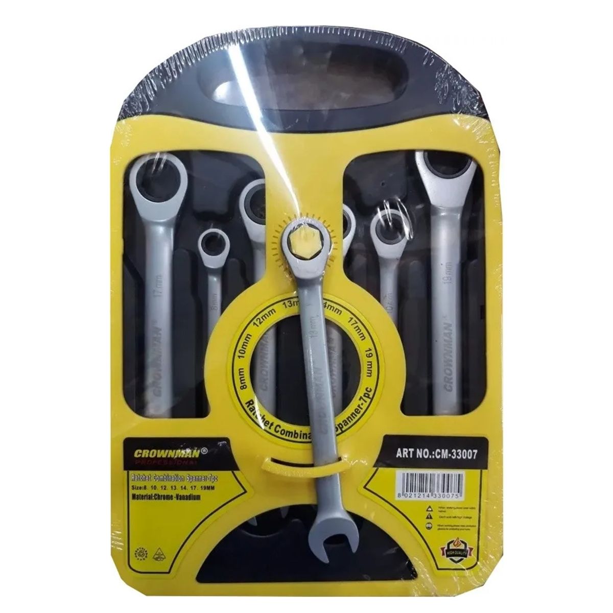 GENERICO - Juego De Llaves Corona Con Chicharra 7 Piezas Crownman