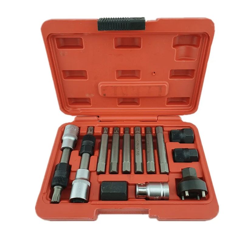 GENERICO - Puntas Dados Extractor Poleas Alternador 13 Piezas Universal