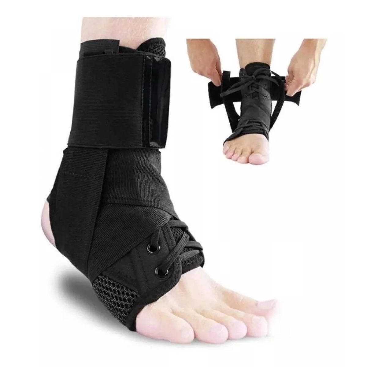 KUANGYE - Estabilizador De Tobillo Transpirable Con Soportes Laterales M
