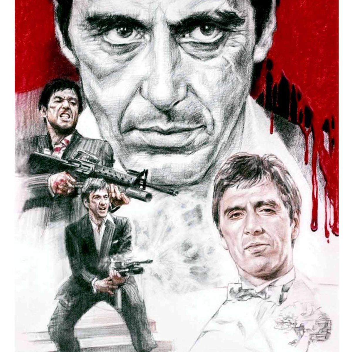 GENERICO - Cuadros De 50x70 Scareface