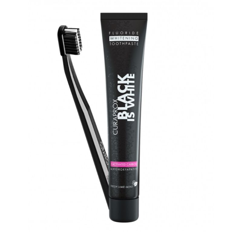 CURAPROX - Pasta Dental Curaprox Black is White 90 ml +Cepillo Curaprox