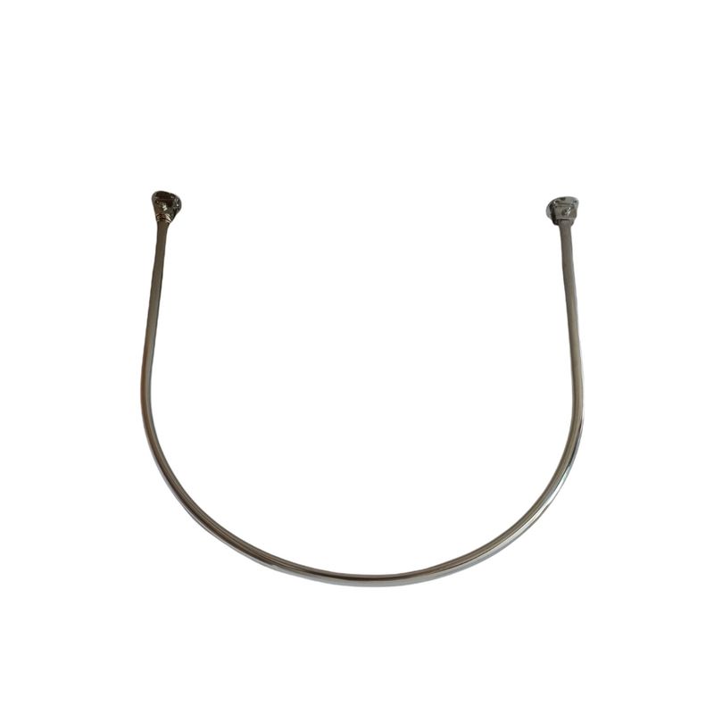 GENERICO - Pack 2 Aros Metal Cromado Para Cortina Probador Tienda Vnz…