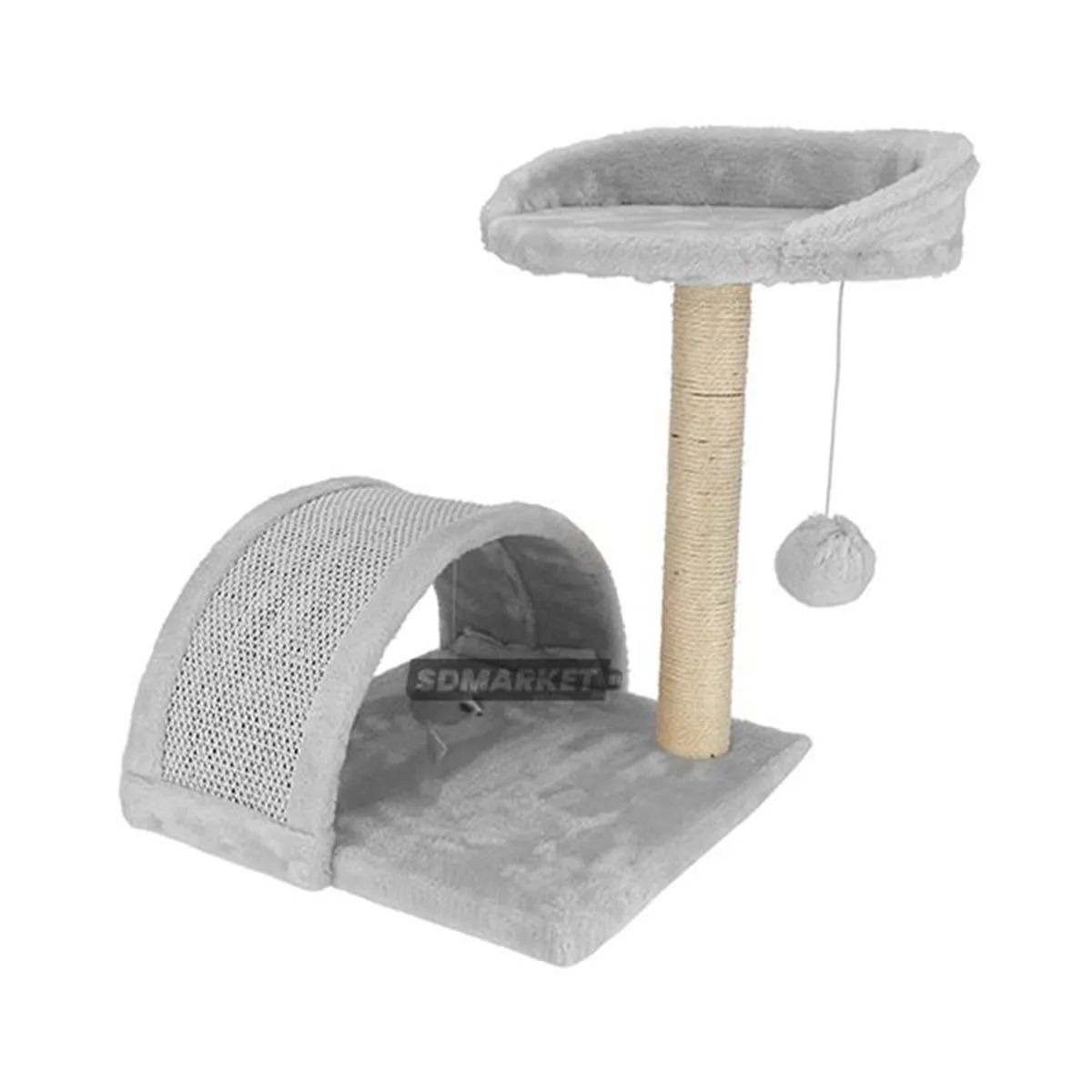 SDFIT - Rascador Casa de Gato Color Gris Mod CAT-M06B…