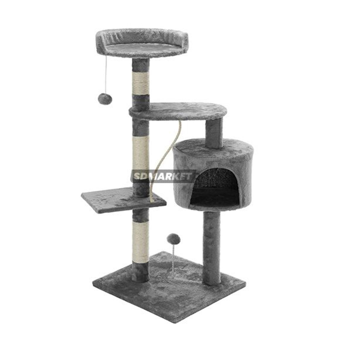 SDFIT - Rascador Casa de Gato Color Gris Sisal Plush Modelo YQ14711W…