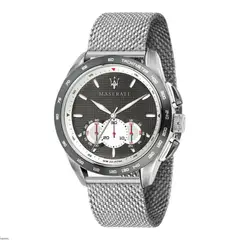 MASERATI - Reloj Hombre Traguardo Plateado