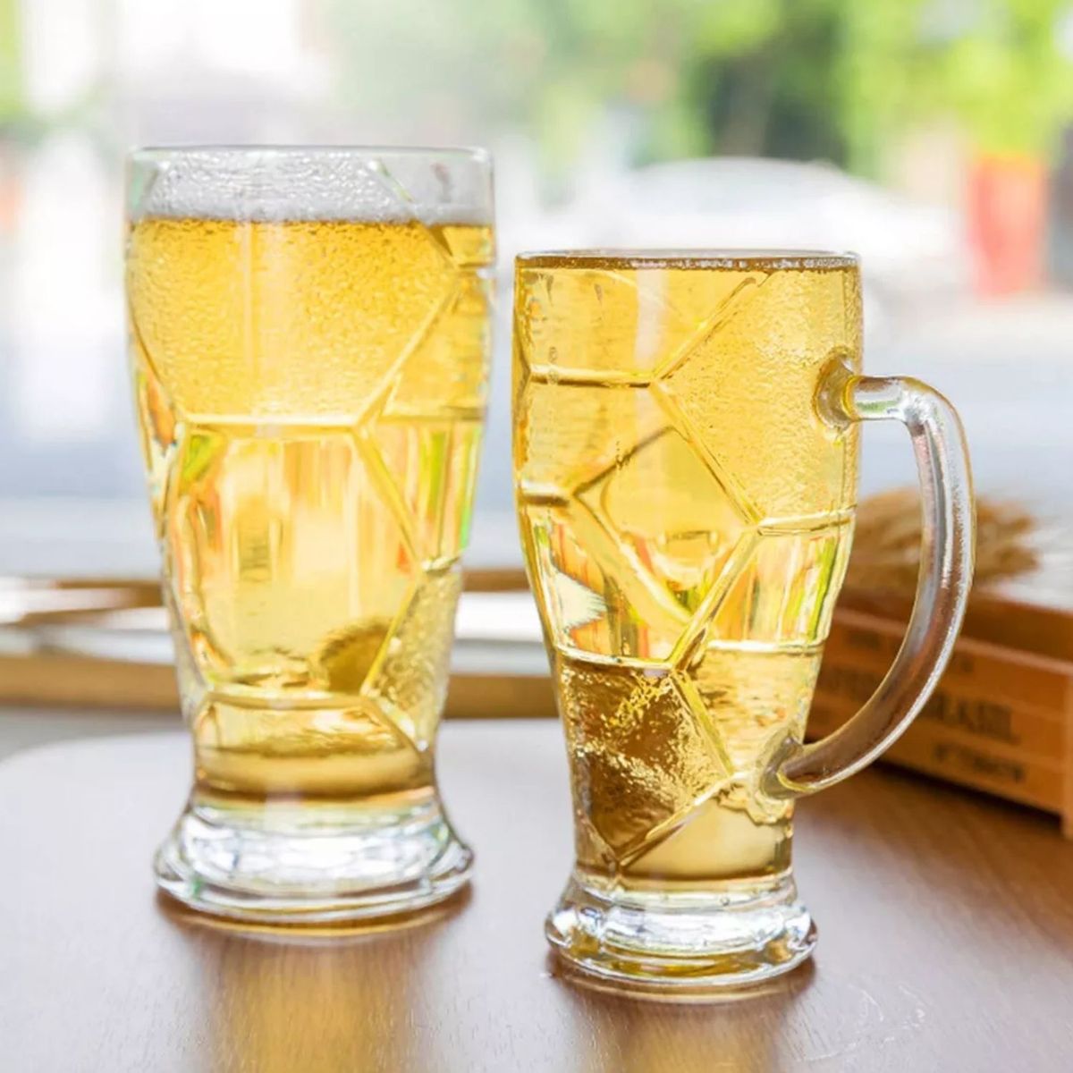 ALLEGRA - Pack 4 Vasos Cerveceros Shoperos Bavaria Allegra 420ml….