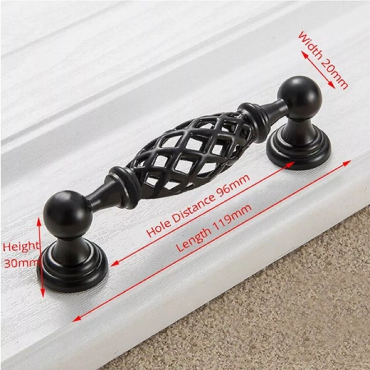 GENERICO - Tirador Manilla Mueble Cajón Kak 119x30mm……