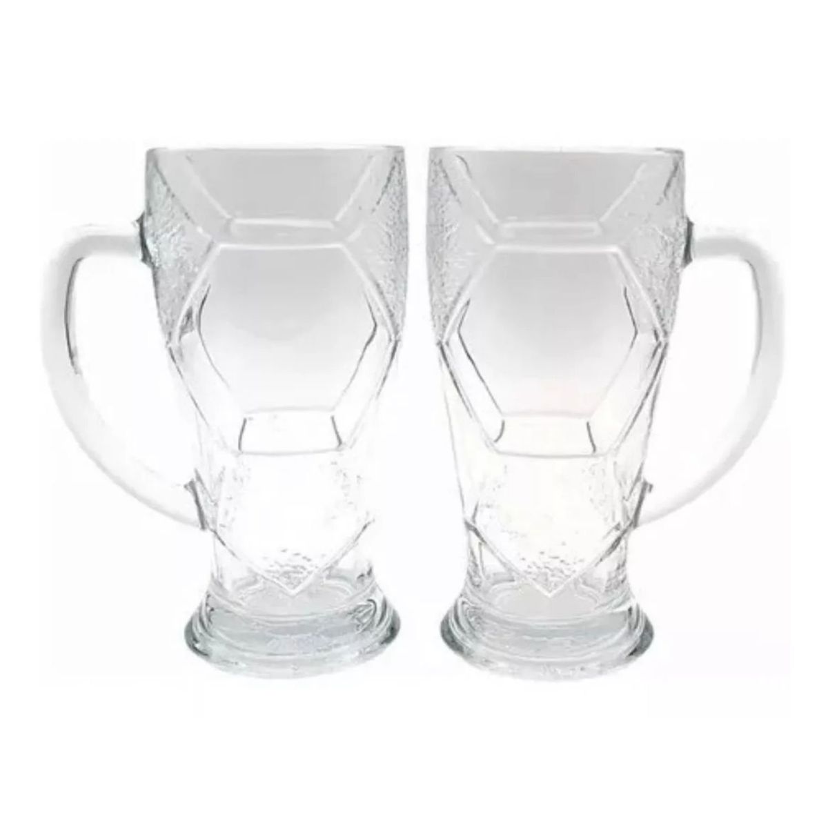 GENERICO - Pack 4 Vasos Cerveceros Diseño Balon Futbol 600cc