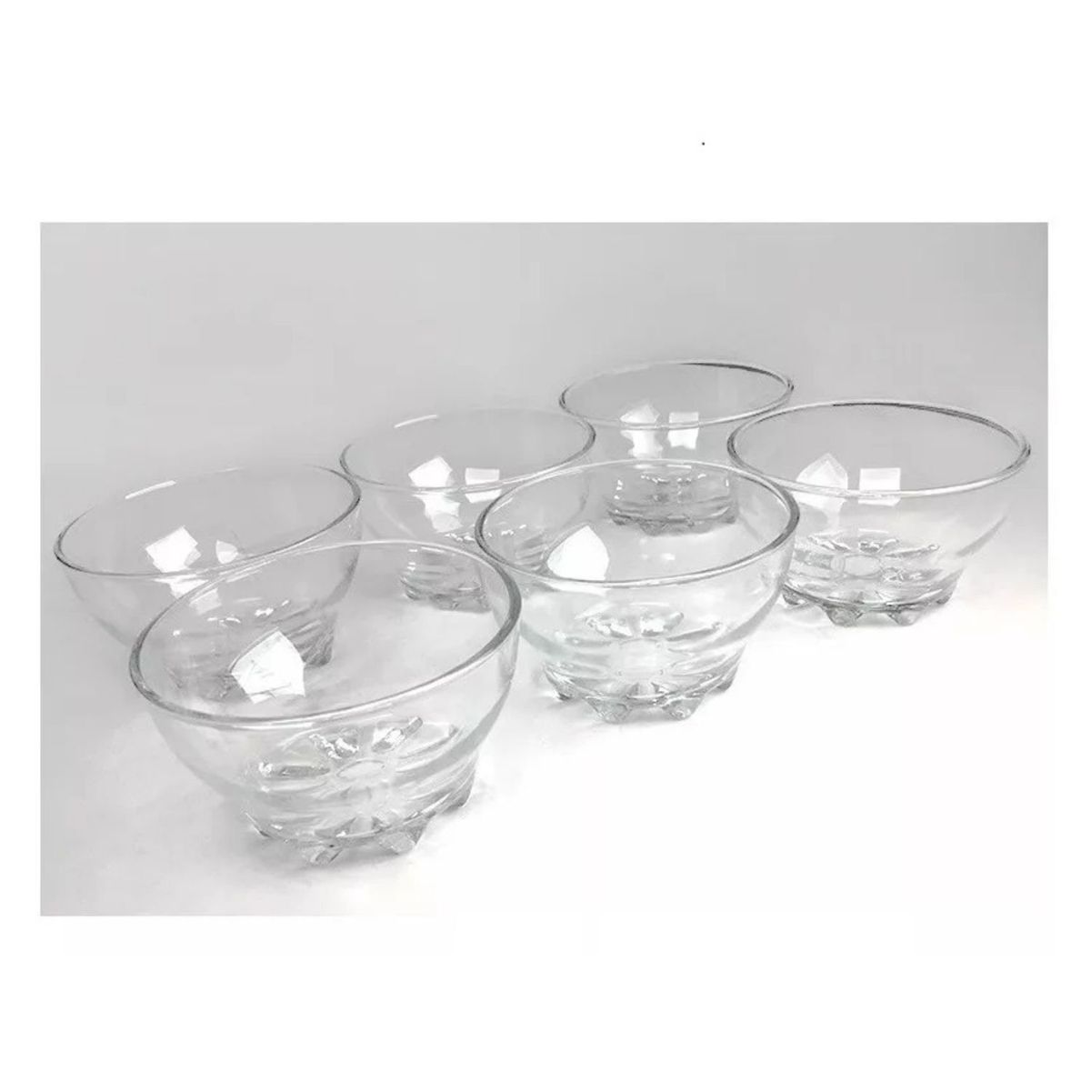 GENERICO - Pack 12 Copas Vidrio Postre Helado Sundae Allegra 295ml