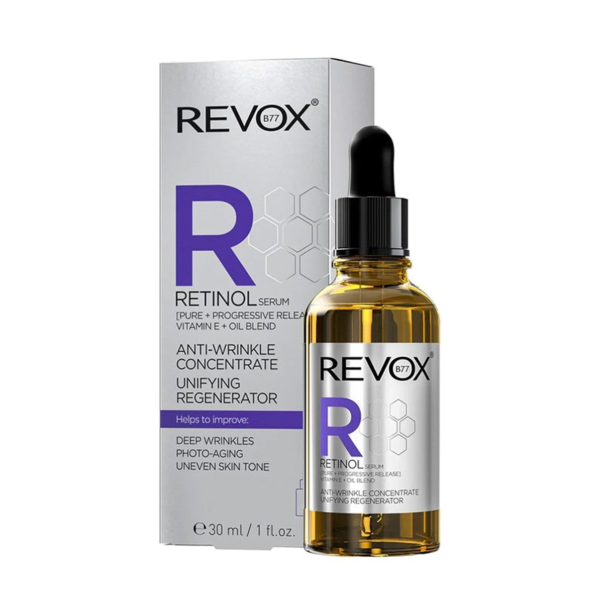 REVOX 77 - Sérum Regenerador De Retinol Contiene Vit E Y A Revox B77 30 Ml