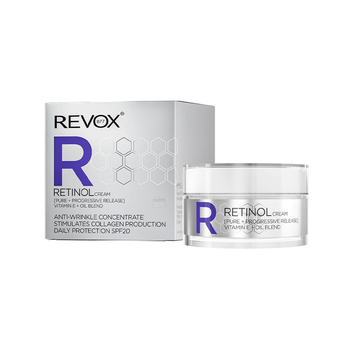 REVOX 77 - Crema Antiarrugas Con Retinol Y Fps 20 Revox B77 50 Ml