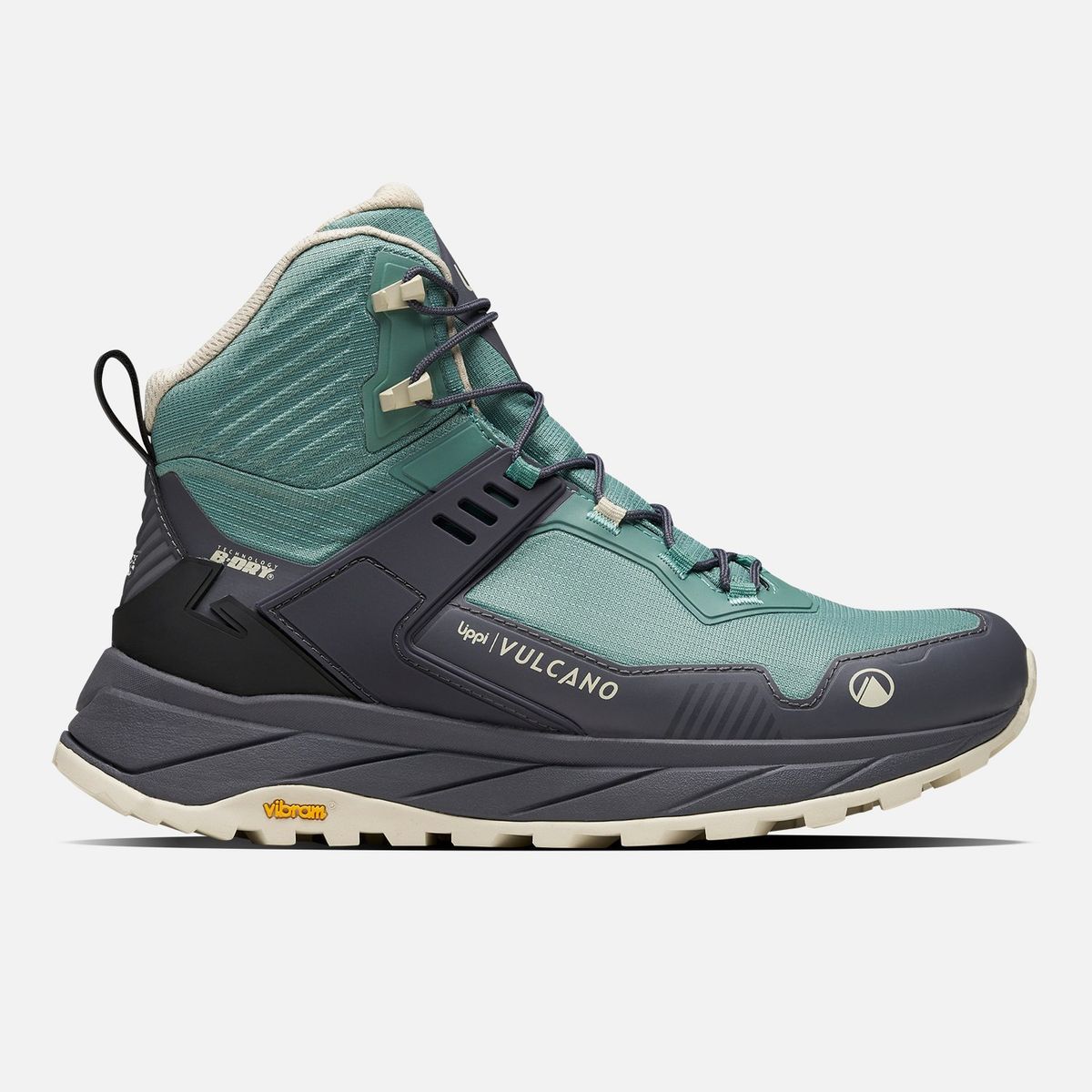 LIPPI - Zapatilla Mujer Atlas Mid Turquesa Oscuro Crema Lippi