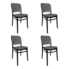 GLOBAL LATIN GROUP - Pack 4 Sillas De Comedor Con Agujero Arya - Negro