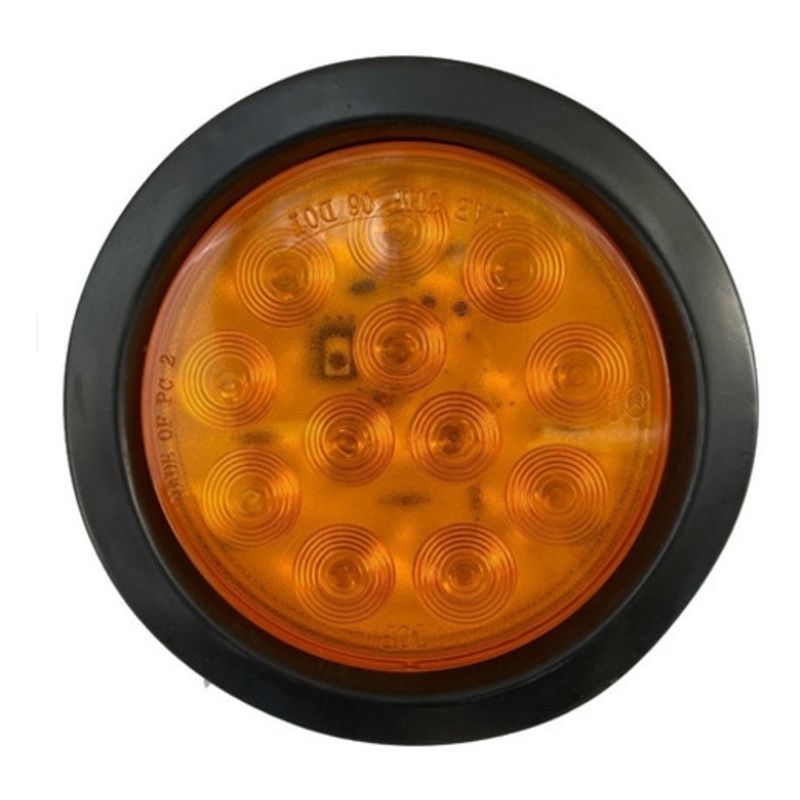 GENERICO - Foco LED Amarillo Ambar 4 Pulgadas Multivoltaje…