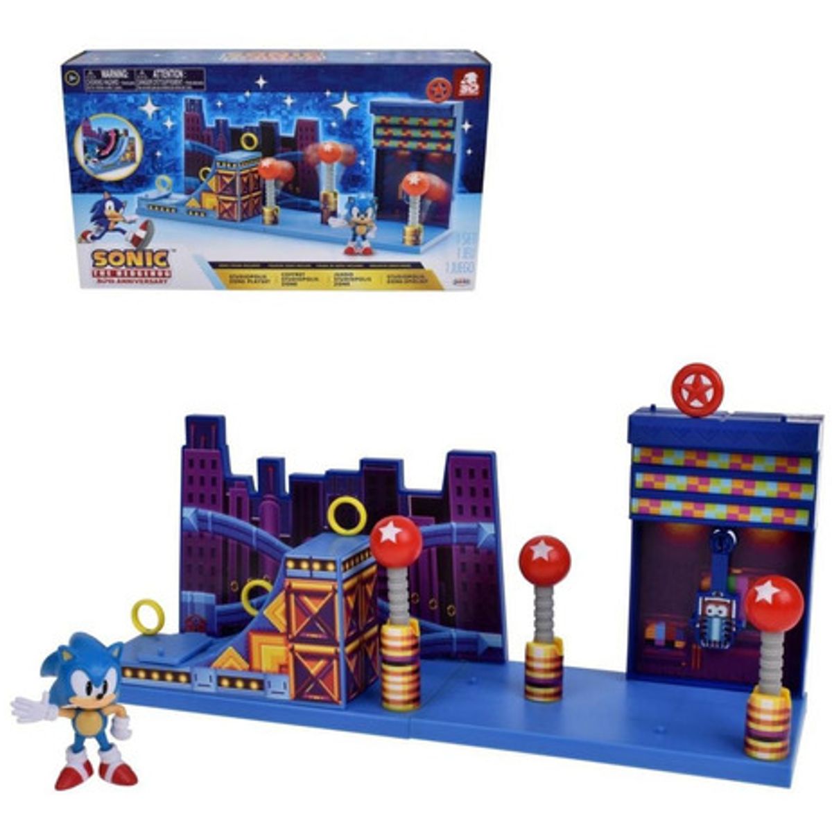 SONIC - Playset Sonic Zona Studiopolis colección figuras 6 cm