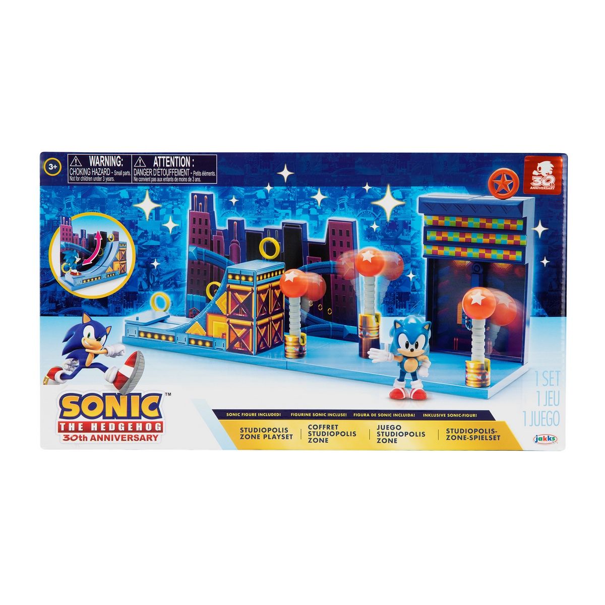SONIC - Playset Sonic Zona Studiopolis colección figuras 6 cm