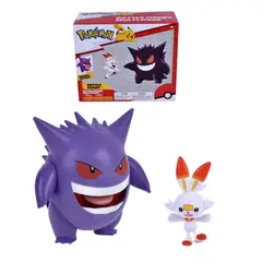 POKEMON - Set 2 Figuras De 5 Y 11 Cms - Gengar & Scorbunny