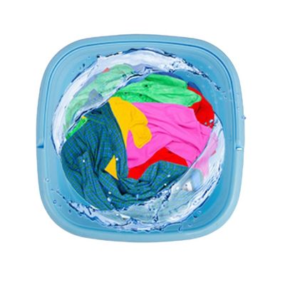 Imagen 2 del producto Mini Lavadora Portatil Plegable Personal Hogar Azul