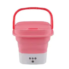 GENERICO - Mini Lavadora Portatil Plegable Personal Hogar Rosada