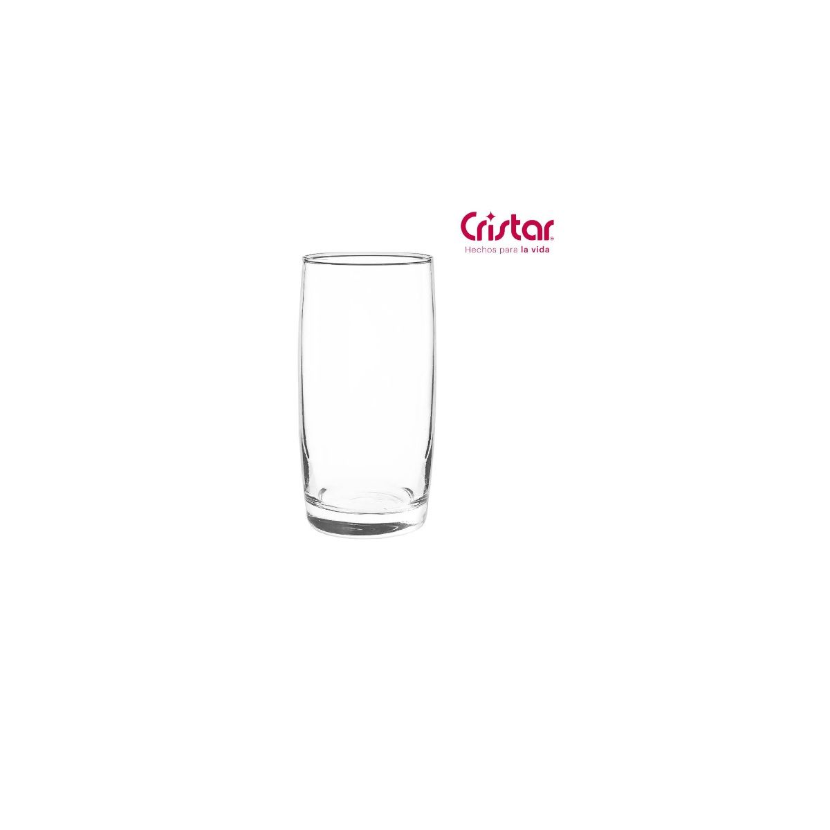 CRISTAR - Set 6 Vasos de Vidrio Altos Cristar 455ml Premium