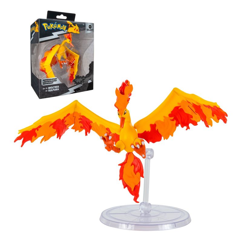 POKEMON - FIGURA SUPER ARTICULADA DE 15 CMS POKEMON - MOLTRES-