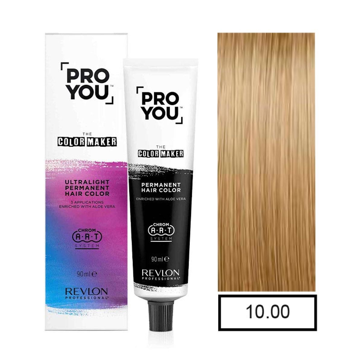 REVLON - Tintura Permanente Pro You Rubio Plati. Cálido 10.00 +Oxidante