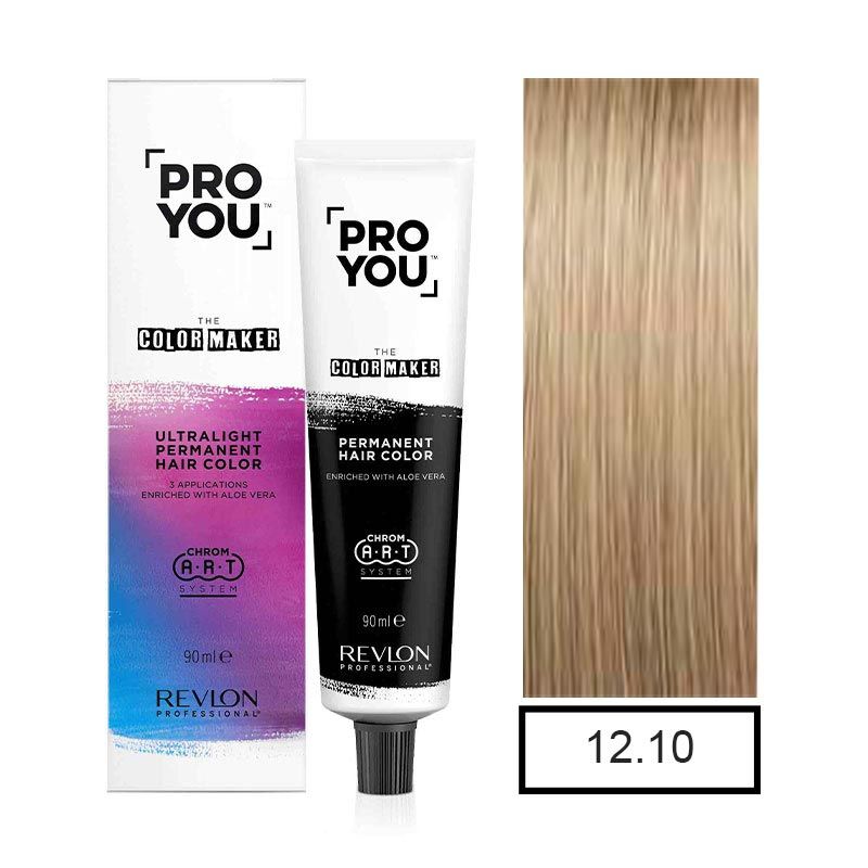 REVLON - Tintura Permanente Pro You Rubio Plati. Ceniza 12.10 +Oxidante