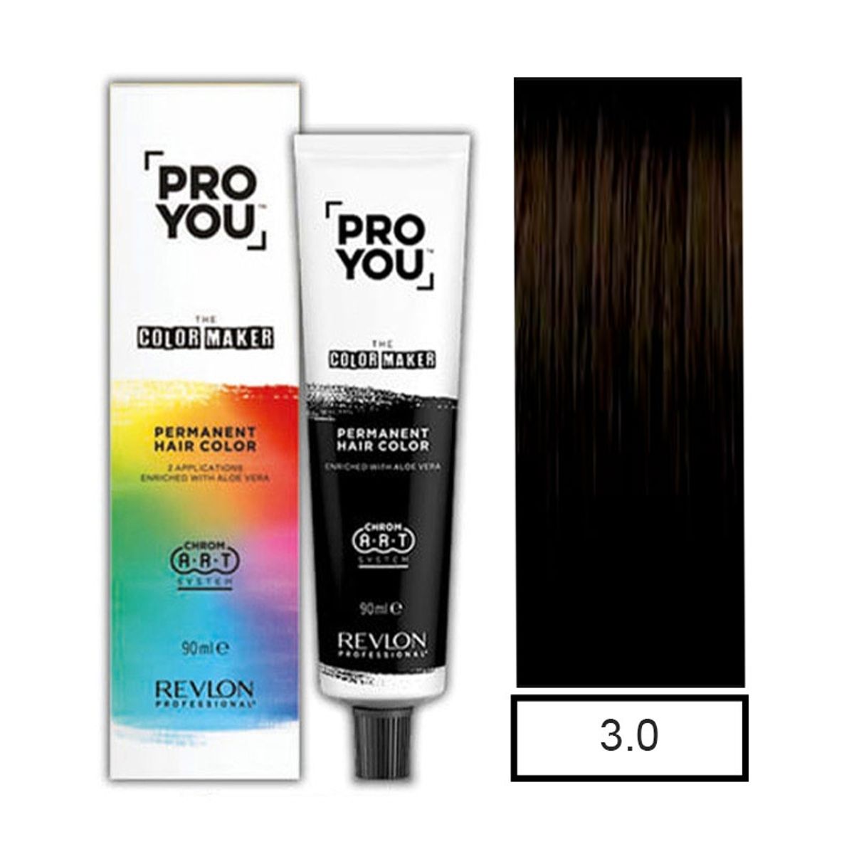 REVLON - Tintura Permanente Pro You Castaño Oscuro 3.0 +Oxidante