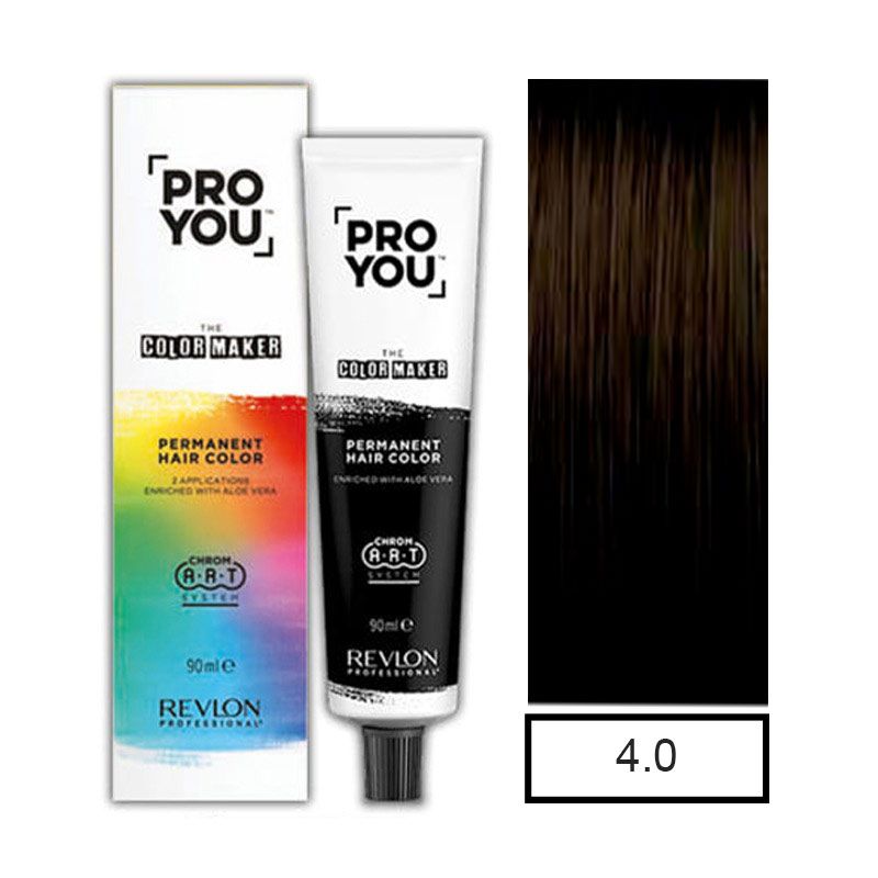 REVLON - Tintura Permanente Pro You Castaño Medio 4.0 +Oxidante