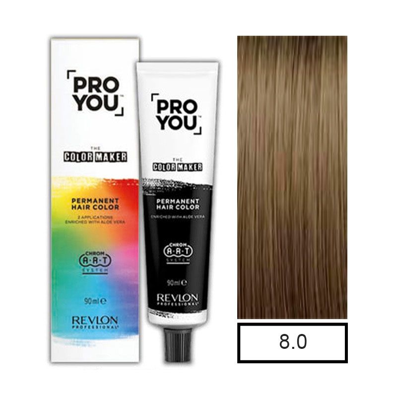 REVLON - Tintura Permanente Pro You Rubio Claro 8.0 +Oxidante