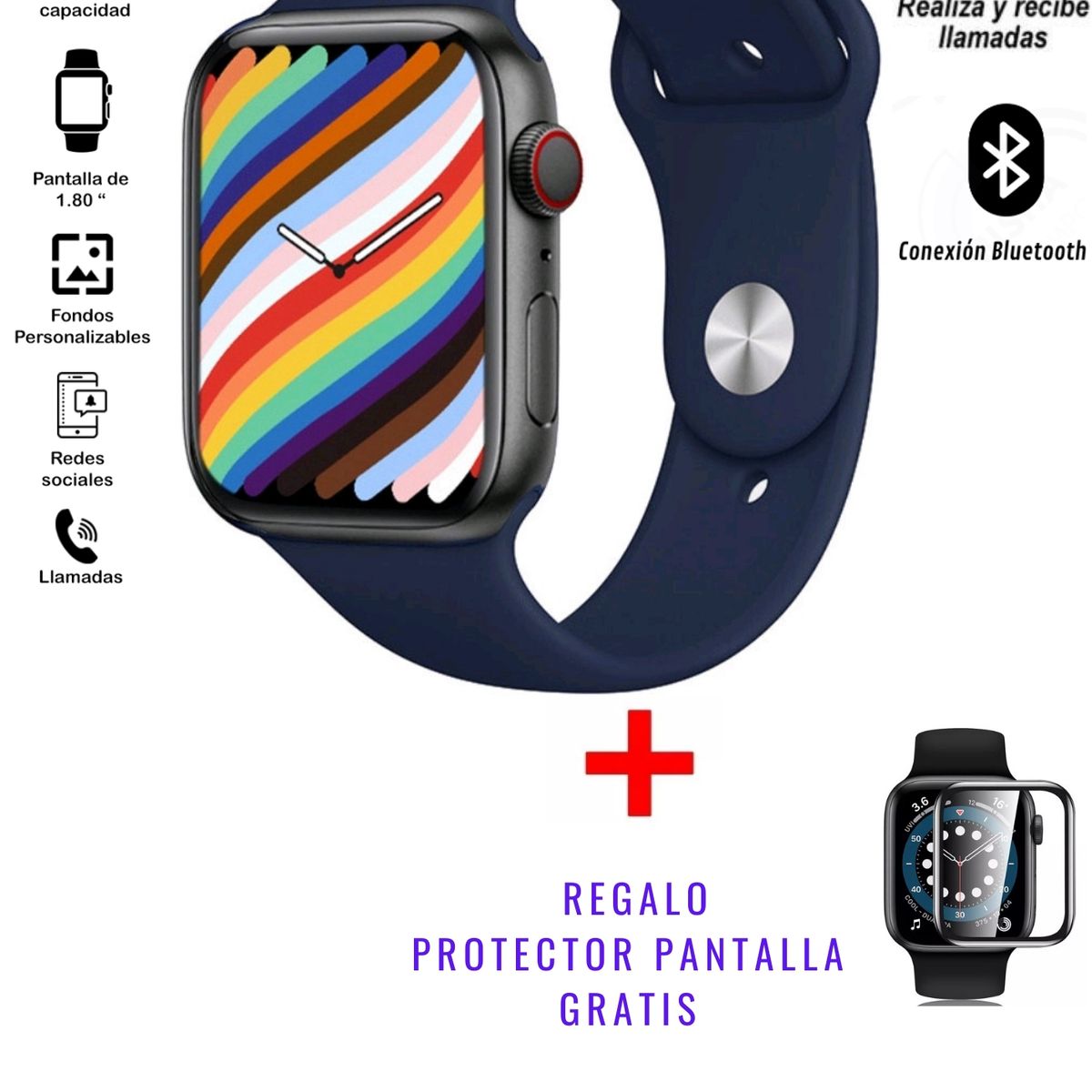 GENERICO - Reloj inteligente smartwatch i7promax Azul SERIE 7 / Realiza Llamadas