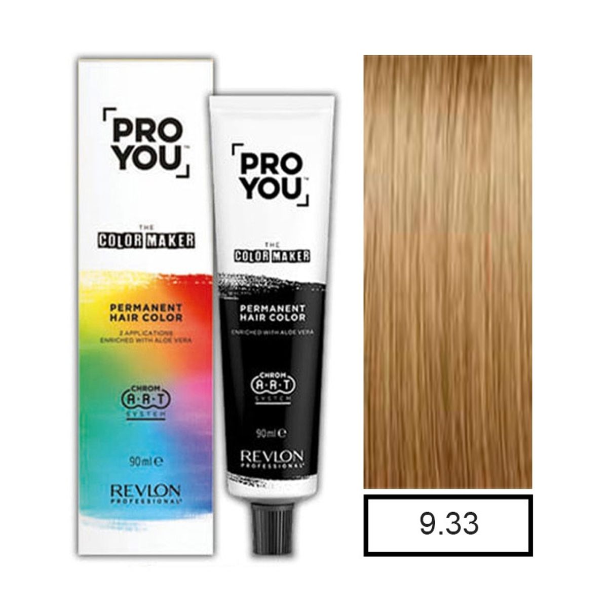 REVLON - Tintura Permanente Pro You Rubio Muy Claro Dora. Inten. 9.33 +Oxidante