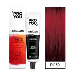 REVLON - Tintura Permanente Pro You Rojo Intenso Rc50 + Oxidante
