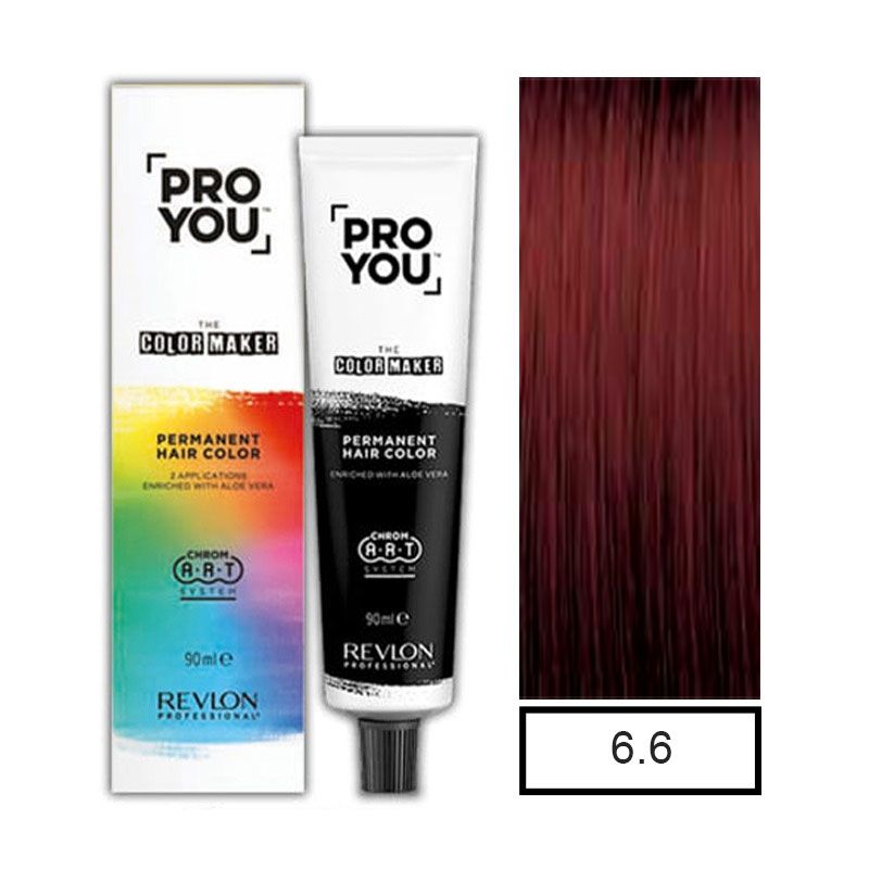 REVLON - Tintura Permanente Pro You Rubio Oscuro Rojizo 6.6 +Oxidante