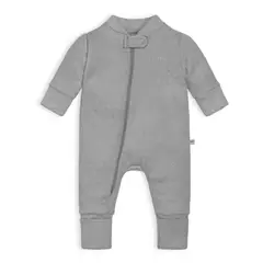 POMPON PIMA - Enterito Algodón Acolchado - Gris -