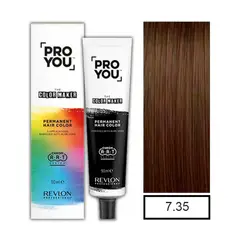 REVLON - Tintura Permanente Pro You Rubio Med. Dorado Caoba 7.35 +Oxidante