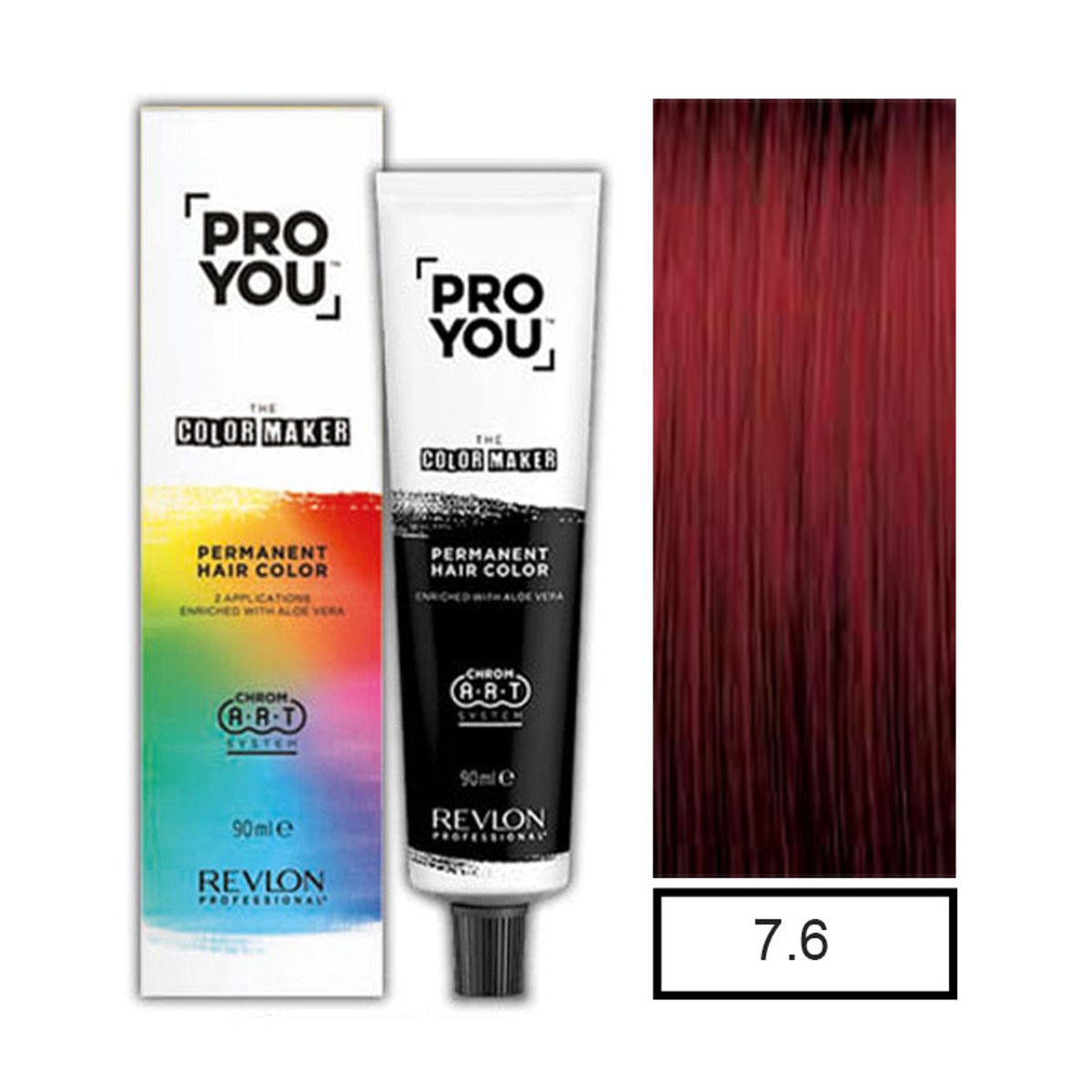 REVLON - Tintura Permanente Pro You Rubio Medio Rojizo 7.6 +Oxidante