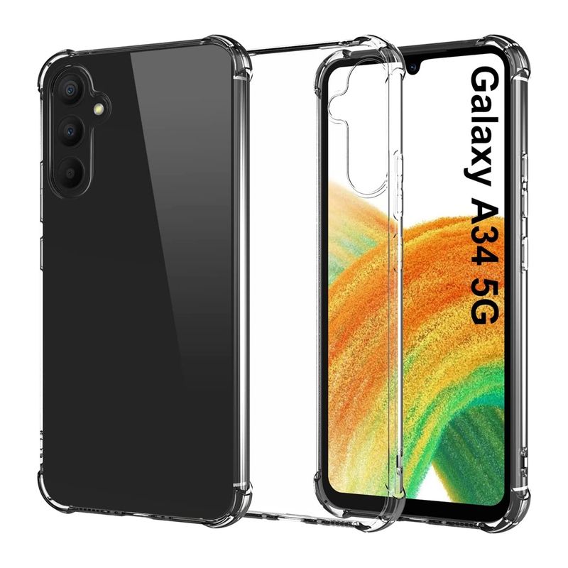 GENERICO - Carcasa para Samsung A34 5G Transparente Reforzada…