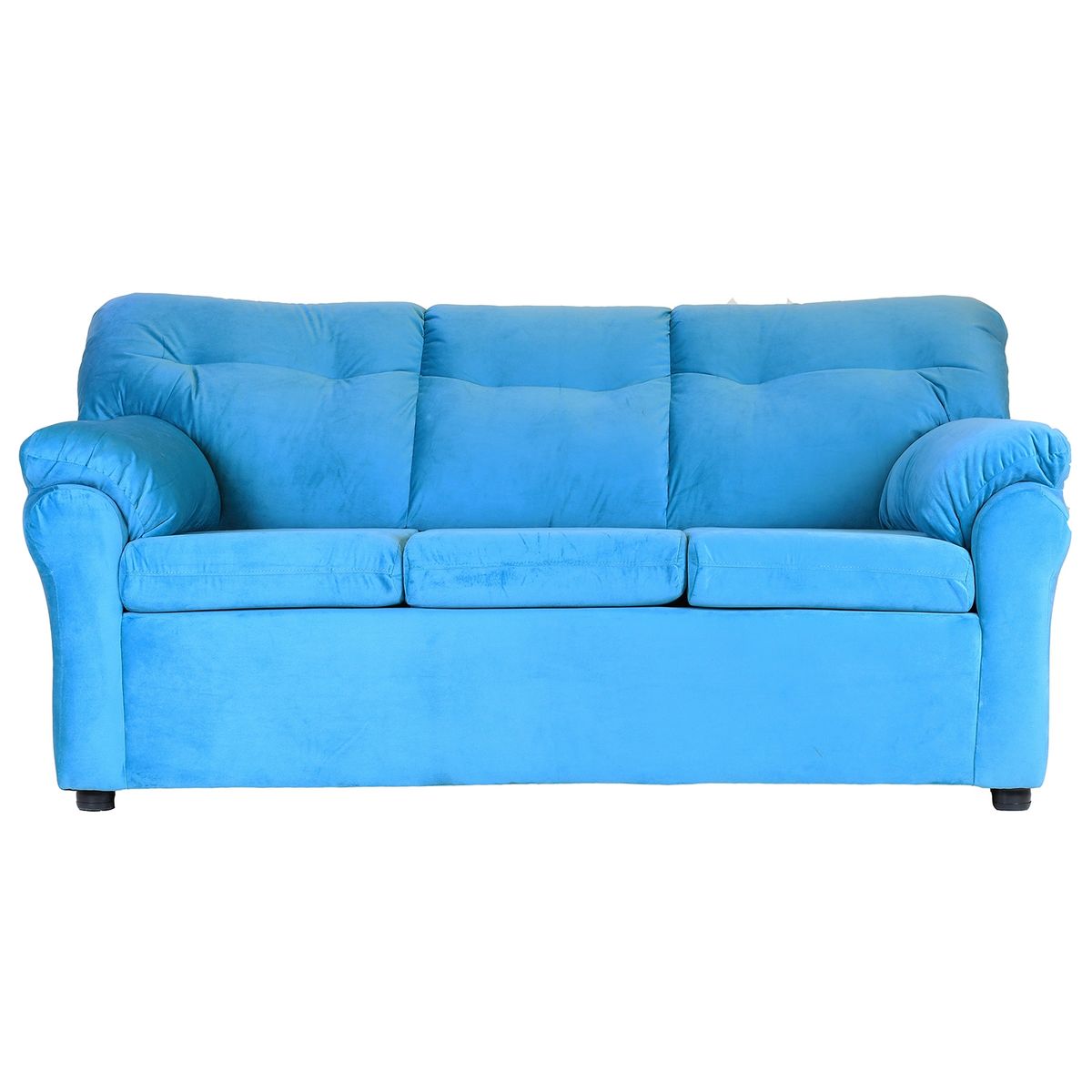 MUEBLES AMERICA - Living América 321 Tela Felpa Turquesa